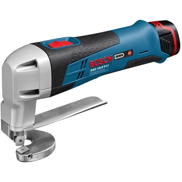 Platesaks Bosch GSC 12V-13 med batteri og lader
